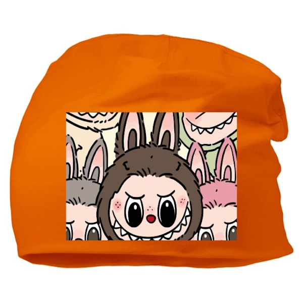 Mössa för Vuxen | Varm Beanie i Mjukt Material Labubu Pastel Collection Orange one size