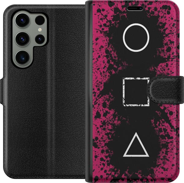 Kompatibelt Plånboksfodral till Samsung Galaxy S23 Ultra Squid Game 2 - Vem är du?