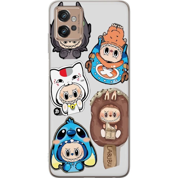 Motorola Moto G32 Läpinäkyvä kuori Labubu hahmokokoelma - P
