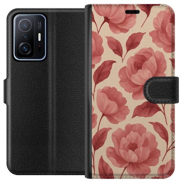 Xiaomi 11T Plånboksfodral Rose Bloom