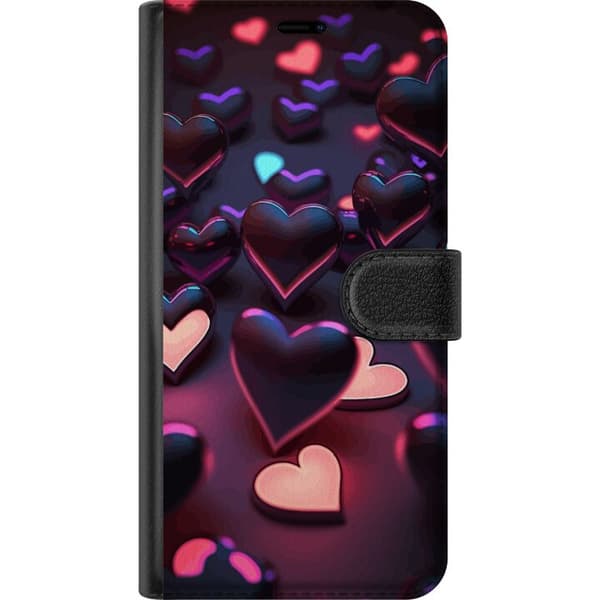 Kompatibel Tegnebogsetui til Samsung Galaxy S20 Midnatshjerter