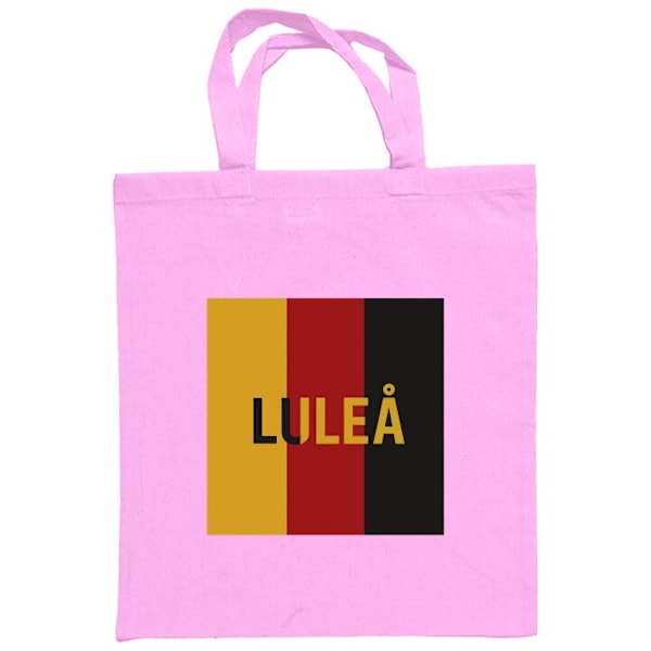 Mulepose | Holdbar Indkøbstaske i Stof Luleå - Hockey Rosa one size