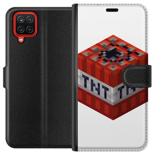 Samsung Galaxy A12 Tegnebogsetui Minecraft TNT