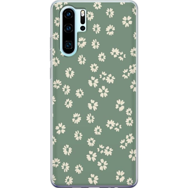Huawei P30 Pro Genomskinligt Skal Blomsterdröm – färgglatt blommönster