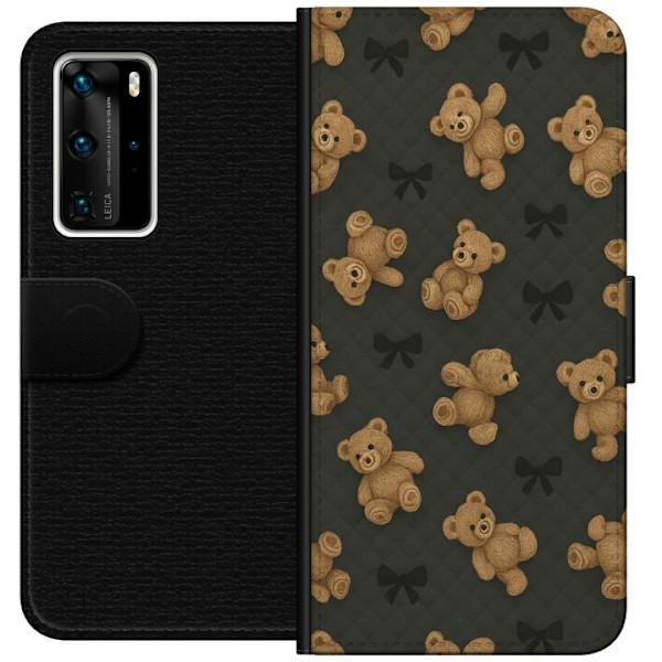 Huawei P40 Pro Tegnebogsetui Teddy Knus