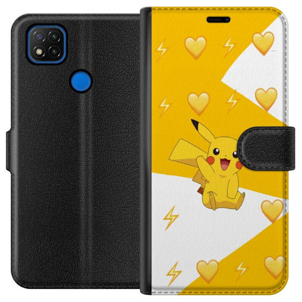 Xiaomi Redmi 9C Plånboksfodral Pikachu Pokémon Gaming Figur Spelmotiv Populär Ikon Tecknad Serie Pokémon GO Barnklassiker