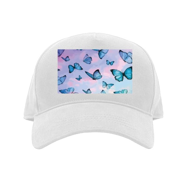 Caps for Barn | Komfortabel Justerbar Barn-Caps Fjärilar hvit Barn