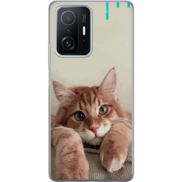 Xiaomi 11T Pro Gjennomsiktig deksel Katt