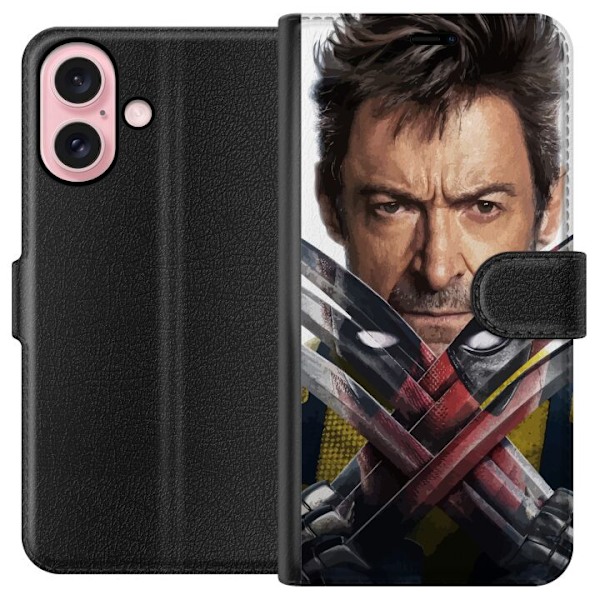 Apple iPhone 16 Tegnebogsetui Deadpool & Wolverine