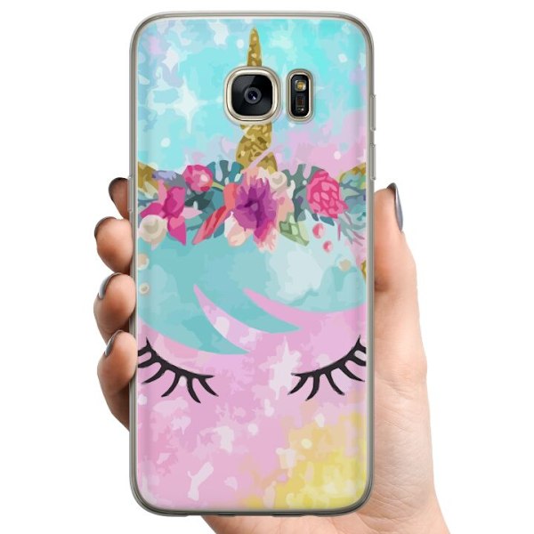 Samsung Galaxy S7 edge TPU Mobilcover Enhjørning