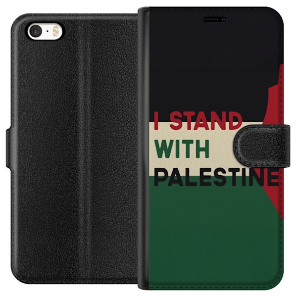 Apple iPhone 5 Plånboksfodral Stand with Palestine – solida