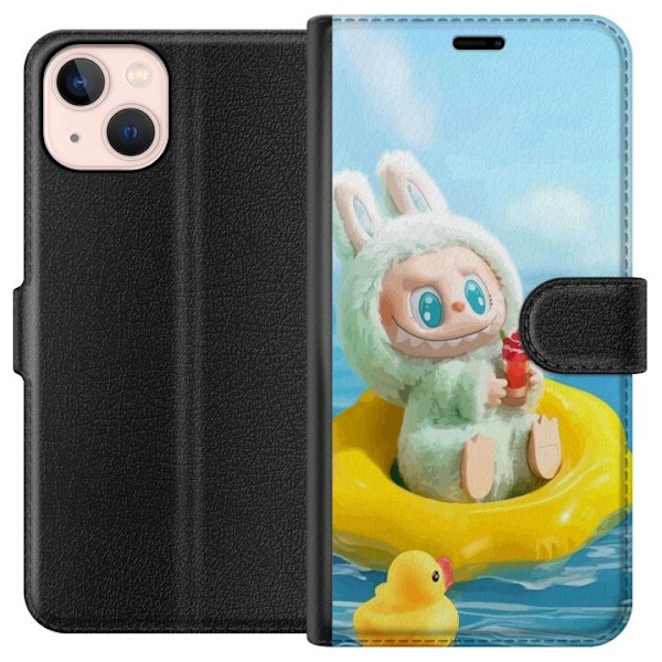 Apple iPhone 13 Lompakkokotelo Labubu Stripe Attack - Raidat k