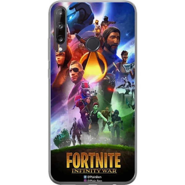 Huawei P40 lite E Läpinäkyvä kuori Fortnite