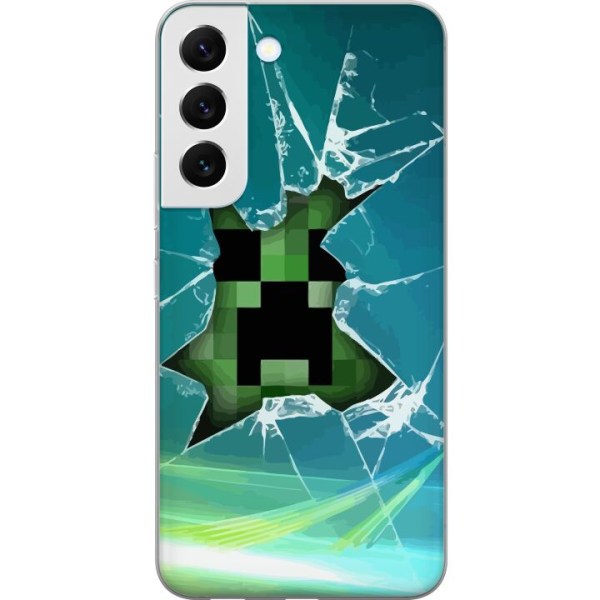 Samsung Galaxy S22 5G Läpinäkyvä kuori Minecraft