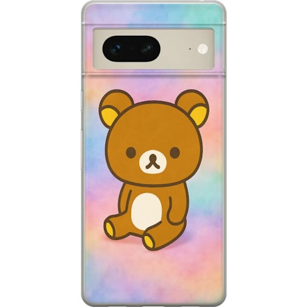 Google Pixel 7 Läpinäkyvä kuori Kawaii Sanrio Rilakkuma