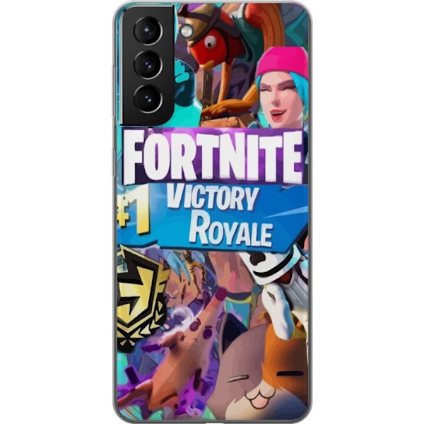 Samsung Galaxy S21+ 5G Läpinäkyvä kuori Fortnite