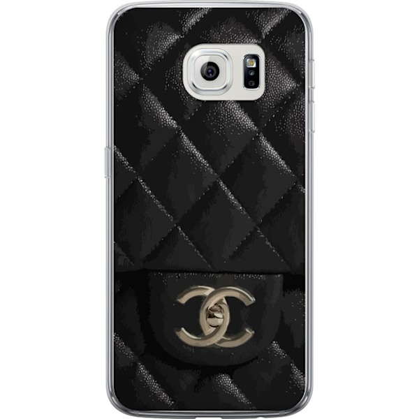 Samsung Galaxy S6 edge Gennemsigtig cover Chanel Sort