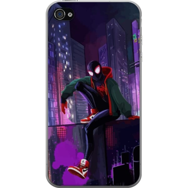 Apple iPhone 4 Läpinäkyvä kuori Fortnite - Spider-Man