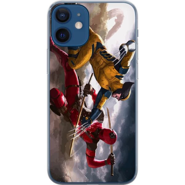 Kompatibelt Mobilskal till Apple iPhone 12 mini Wolverine Deadpool