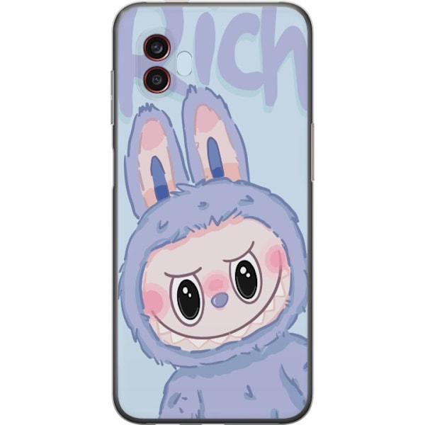 Samsung Galaxy Xcover6 Pro Genomskinligt Skal Blue Bunny Labub