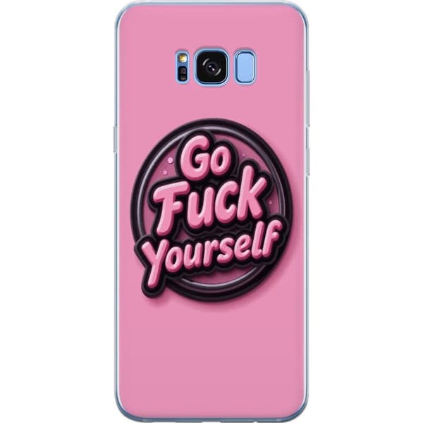 Kompatibelt Mobildeksel til Samsung Galaxy S8 Rosa 3D textposter