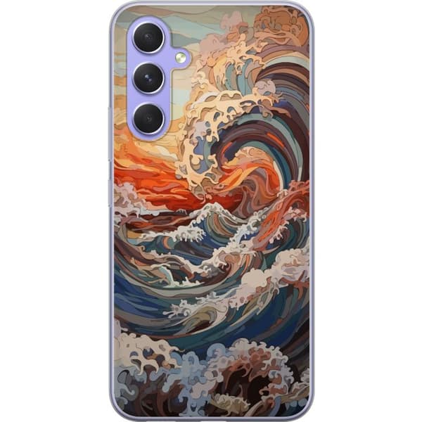 Kompatibelt Mobildeksel til Samsung Galaxy A54 Bølger