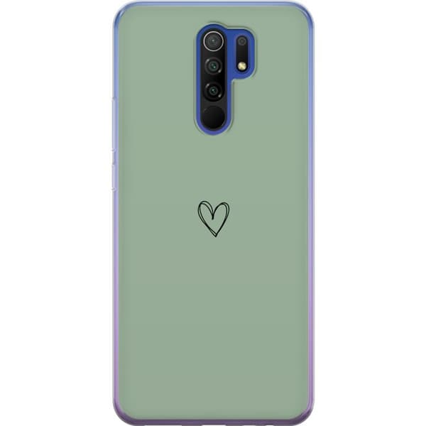 Kompatibel Mobilcover til Xiaomi Redmi 9 Hjerte Grøn