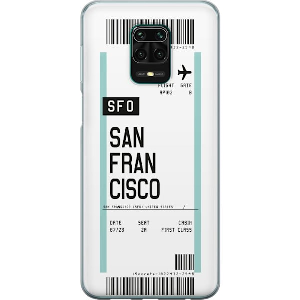 Xiaomi Redmi Note 9 Pro Gjennomsiktig deksel San Francisco