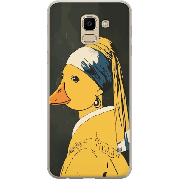 Samsung Galaxy J6 Genomskinligt Skal Stylish Duck