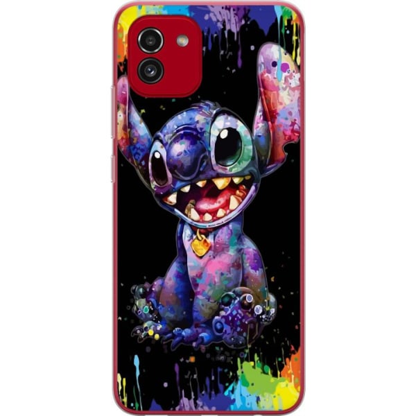 Samsung Galaxy A03 Genomskinligt Skal Lilo and Stitch