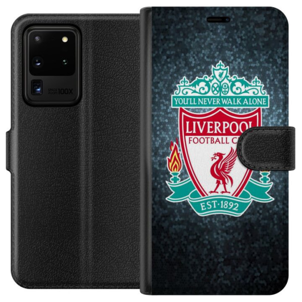 Samsung Galaxy S20 Ultra Lompakkokotelo Liverpoolin Jalkapallo