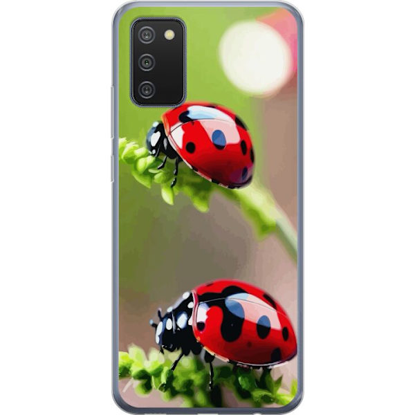 Samsung Galaxy A02s Läpinäkyvä kuori Leppäkerttu Hyönteinen Onni Symboli Luontoaihe Suosittu Graafinen Motiivi Koristelu Kesäkiertue