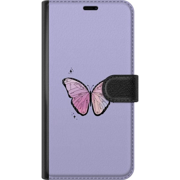 Samsung Galaxy A32 5G Plånboksfodral Fjäril Lila