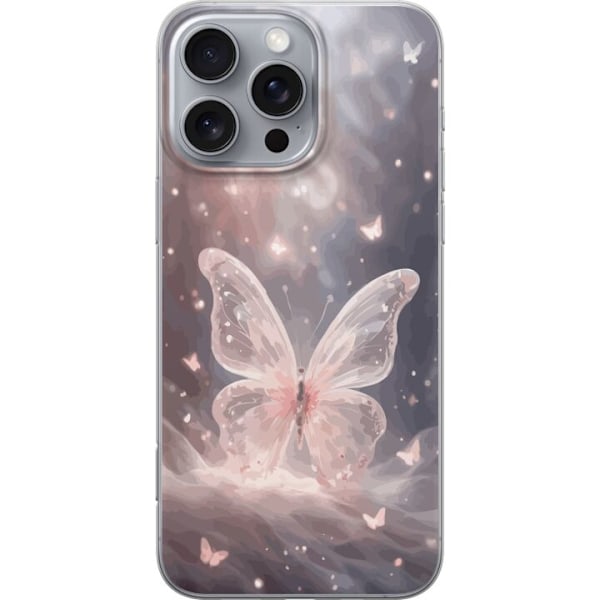 Apple iPhone 16 Pro Max Genomskinligt Skal Fjäril
