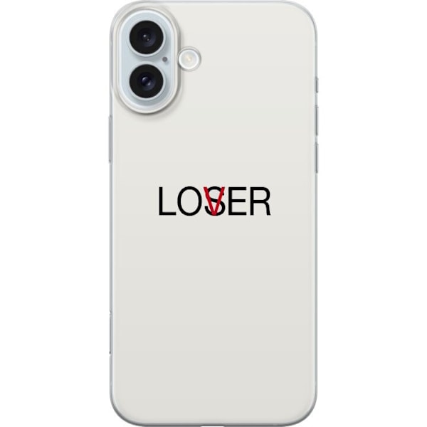 Apple iPhone 16 Plus Läpinäkyvä kuori Loser Lover