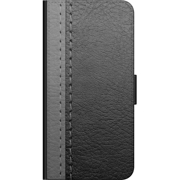 Huawei P40 lite Lommeboketui Sort & Grå Lær