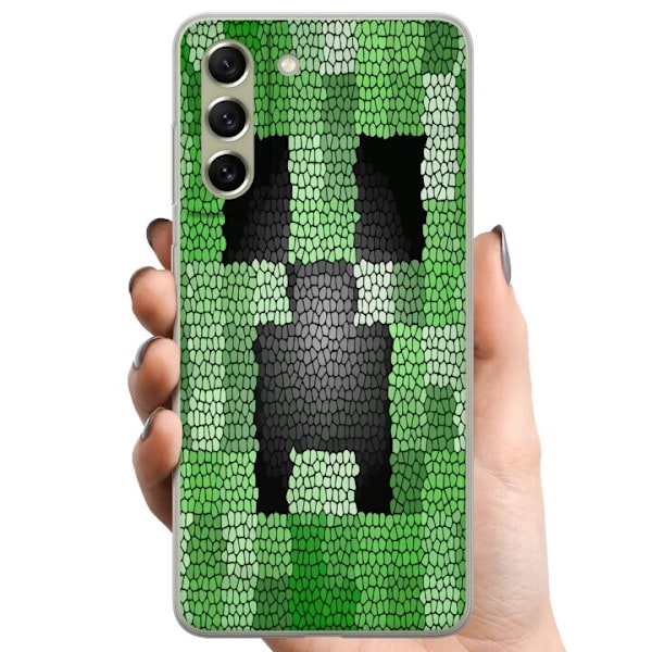 Samsung Galaxy S21 FE 5G TPU Matkapuhelimen kuori Creeper / Minecraft