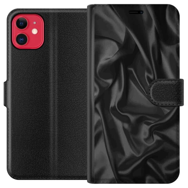 Yhteensopiva Lompakkokotelo Apple iPhone 11 Silkki Musta