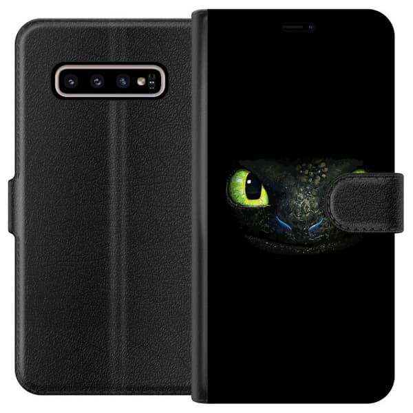 Kompatibelt Lommeboketui til Samsung Galaxy S10+ Tenseløs
