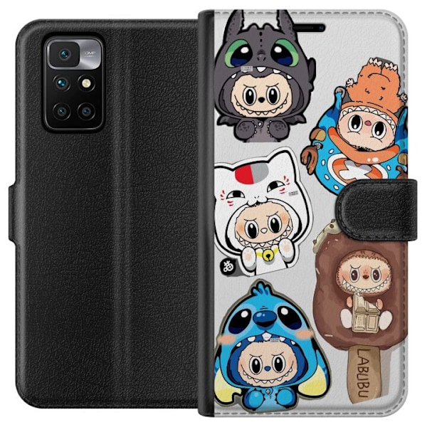 Xiaomi Redmi 10 Lompakkokotelo Labubu hahmokokoelma - Pop Mart