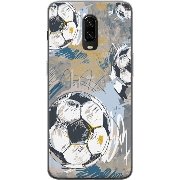 OnePlus 6T Gjennomsiktig deksel Fotball