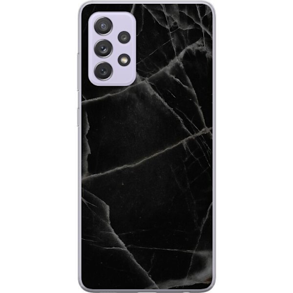 Samsung Galaxy A52s 5G Gennemsigtig cover Sort marmor