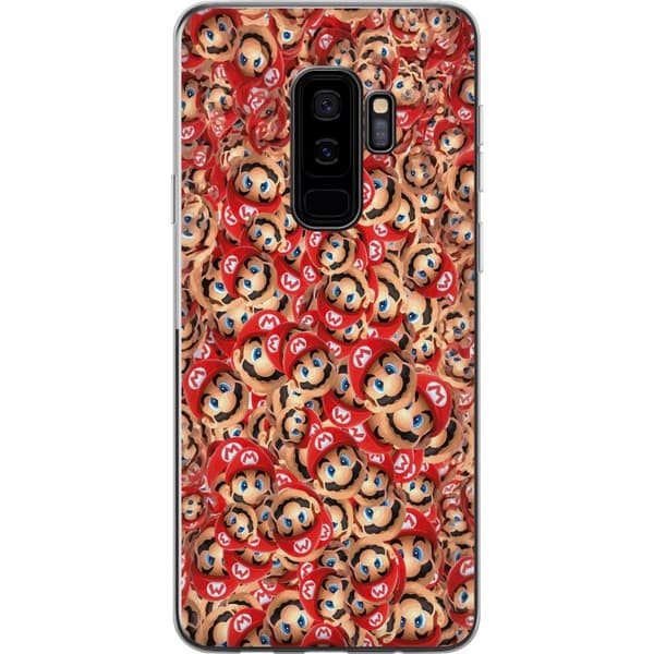 Kompatibelt Mobildeksel til Samsung Galaxy S9+ Super Mario mönster rød