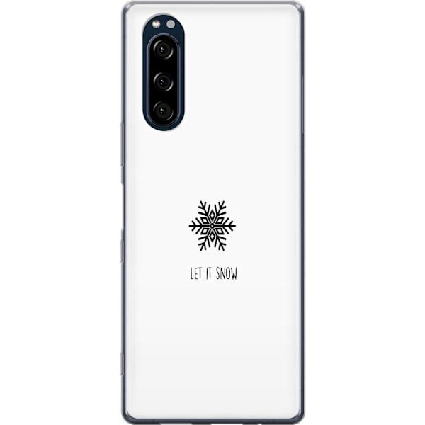 Sony Xperia 5 Gjennomsiktig deksel La det snø