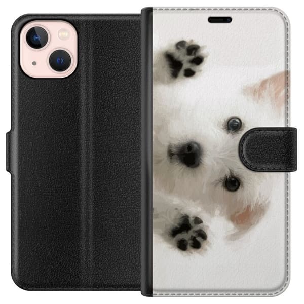 Kompatibel Tegnebogsetui til Apple iPhone 13 Hund