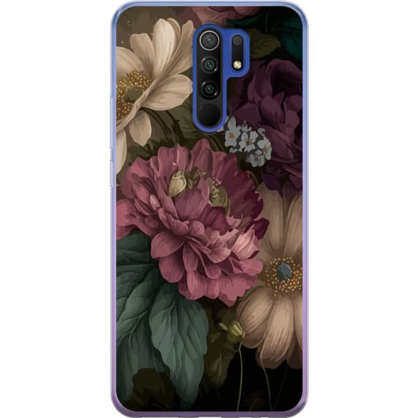 Kompatibelt Mobilskal till Xiaomi Redmi 9 Blommor