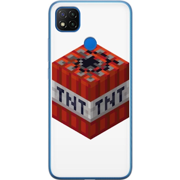 Xiaomi Redmi 9C Läpinäkyvä kuori Minecraft TNT