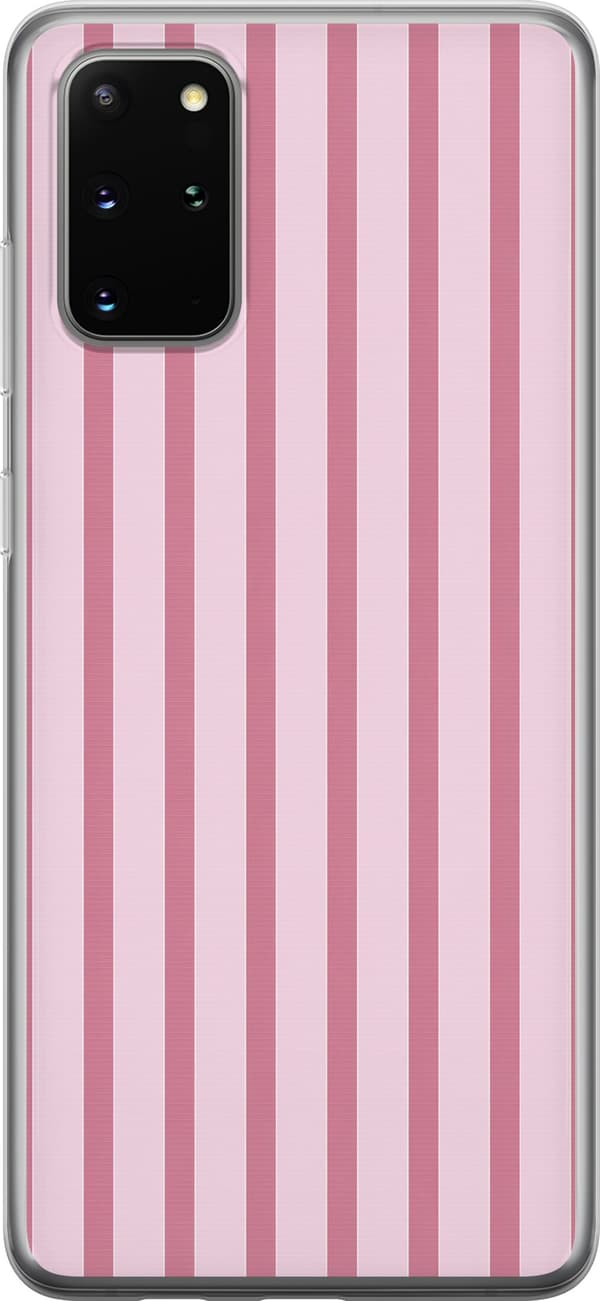 Kompatibelt Mobildeksel til Samsung Galaxy S20+ Rosa striper rosa