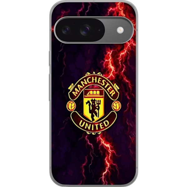 Google Pixel 9 Läpinäkyvä kuori Manchester United