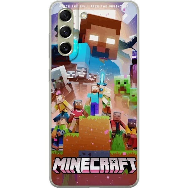 Samsung Galaxy S21 FE 5G Läpinäkyvä kuori Minecraft
